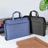 Large Capacity Briefcase A4 File Folder Business Paper Bag