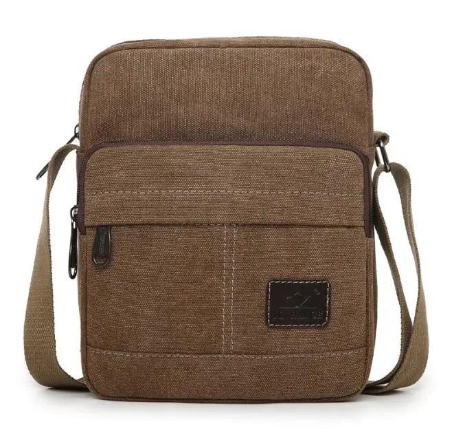 Canvas Messenger Bag Men's Shoulder Briefcase