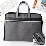 High Capacity Men's Briefcase Zipper Bag