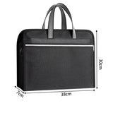 High Capacity Men's Briefcase Zipper Bag