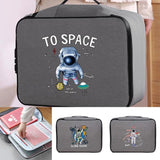 Waterproof Handbag Astronaut Print Passport Organizer Case