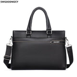 Leather Briefcase Laptop Bag Office Bag for Men Computer Shoulder Bag