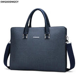 Leather Laptop Briefcase Office Bag Crossbody Business Handbag