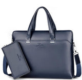 Waterproof Leather Laptop Briefcase for Men
