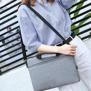 13 14 15 Inch Laptop Bag Sleeve Handbag - Solid Laptop Shoulder Bag