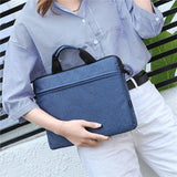 13 14 15 Inch Laptop Bag Sleeve Handbag - Solid Laptop Shoulder Bag