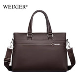 Men's Leather Briefcase Laptop Bag Office Tote Handbag