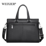 Men's Leather Briefcase Laptop Bag Office Tote Handbag