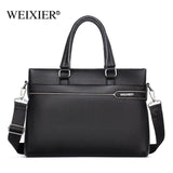 Men's Leather Briefcase Laptop Bag Office Tote Handbag