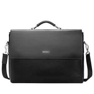 Men's Leather Laptop Bag Shoulder Messenger Office Briefcase