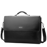 Men's Leather Laptop Bag Shoulder Messenger Office Briefcase