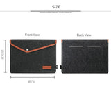 Felt Fabric Office Document Bag for 14 Inch iPad A4 Paper File Storage