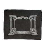 Tefillin Bag Linen with House Embroidery - Jewish Gift