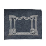 Tefillin Bag Linen with House Embroidery - Jewish Gift