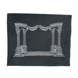 Tefillin Bag Linen with House Embroidery - Jewish Gift