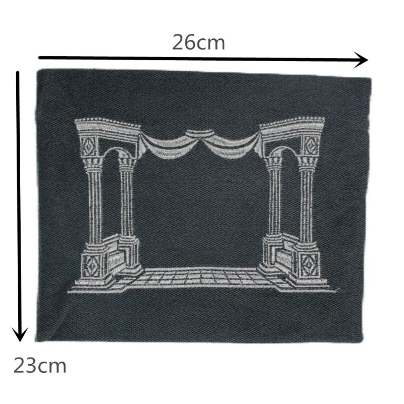 Tefillin Bag Linen with House Embroidery - Jewish Gift