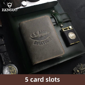 Crazy Horse Leather Driver Holder Car Auto Documents Driving Wallet