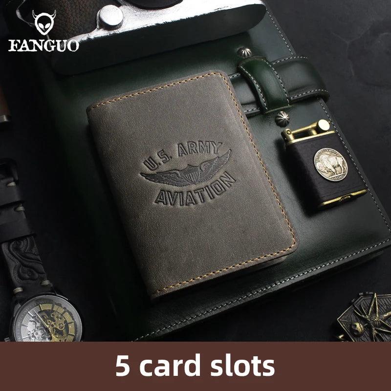 Crazy Horse Leather Driver Holder Car Auto Documents Driving Wallet