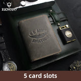 Crazy Horse Leather Driver Holder Car Auto Documents Driving Wallet