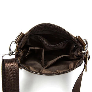 Leather Shoulder Messenger Bag Briefcase for Office Work