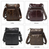 Leather Shoulder Messenger Bag Briefcase for Office Work