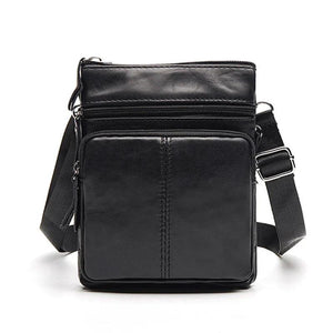 Leather Shoulder Messenger Bag Briefcase for Office Work