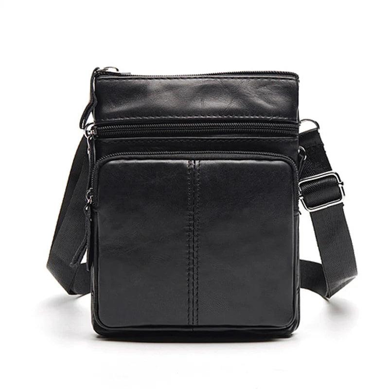 Leather Shoulder Messenger Bag Briefcase for Office Work
