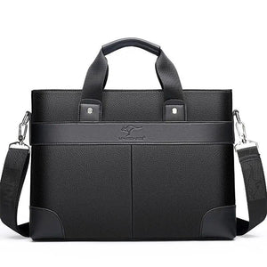 Men's Leather Briefcase Laptop Messenger Bag