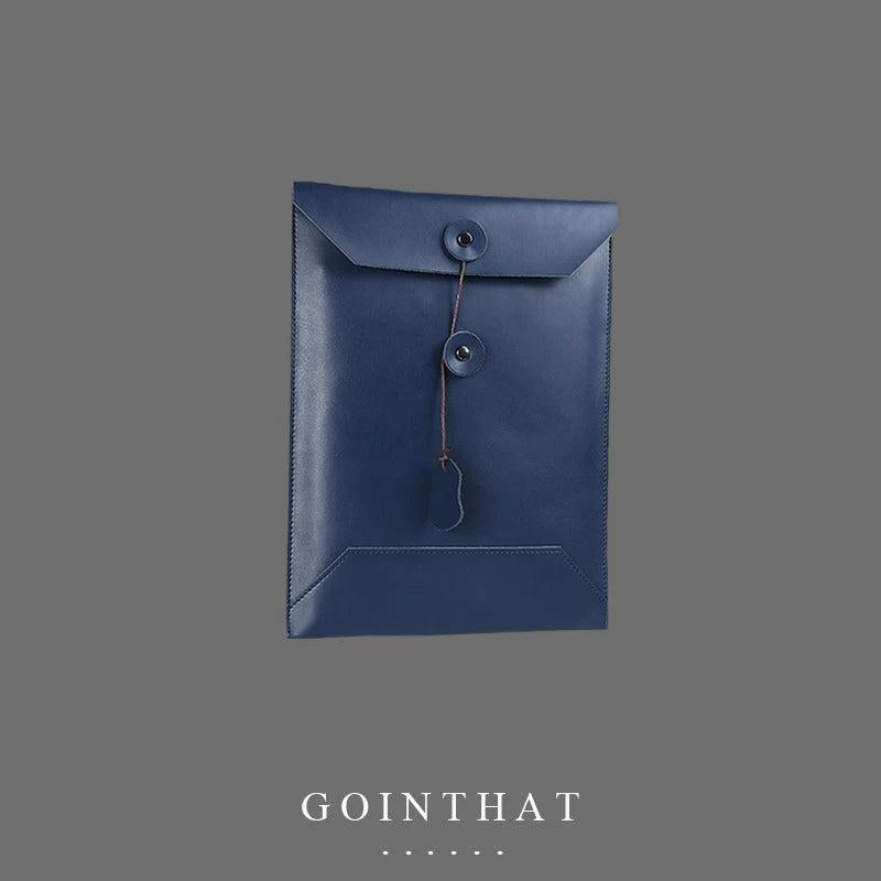 Leather Laptop Sleeve Bag 13 Inch Notebook Cover Case Business Briefcase