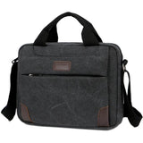 Men's Canvas Crossbody Bag Retro Briefcase