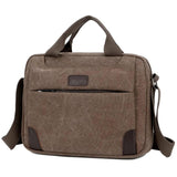 Men's Canvas Crossbody Bag Retro Briefcase