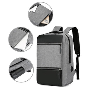 Men's Backpack USB Charging Bag Male Multifunction Waterproof Rucksack