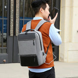 Men's Backpack USB Charging Bag Male Multifunction Waterproof Rucksack