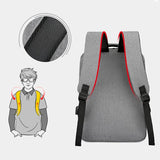 Men's Backpack USB Charging Bag Male Multifunction Waterproof Rucksack