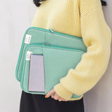 Waterproof Polyester Document Bags - Organized Tote for Notebooks