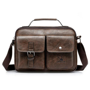 Vintage Cross-body Shoulder Bag Men's Casual Leather Tote
