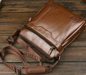 Men Shoulder Bag PU Leather Messenger Bag Man Briefcase Antifreeze Crossbody Bag
