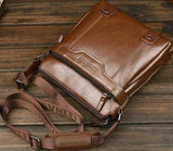 Men Shoulder Bag PU Leather Messenger Bag Man Briefcase Antifreeze Crossbody Bag