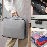 Large Lockable Document Organizer Handbag