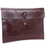 Men Leather Briefcase Envelope Bag Business Messenger Travel Bags