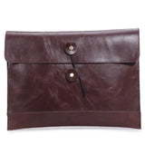 Men Leather Briefcase Envelope Bag Business Messenger Travel Bags