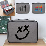 Functional File Lockbox Waterproof Men Briefcase Women Bag