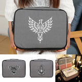 Men Handbags Documents Organizer Briefcase with Halloween Skull Print