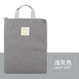 Waterproof Canvas File Bag A4 Zipper Office Business iPad Bag