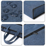 Large-capacity office tote bag file bag conference kit double-tier zipper bag