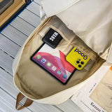 Female Men Nylon College Bag Girl Boy Travel School Backpack Student Women