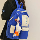 Female Men Nylon College Bag Girl Boy Travel School Backpack Student Women