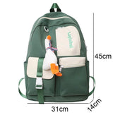 Female Men Nylon College Bag Girl Boy Travel School Backpack Student Women