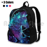 Ether Outdoor Hiking Backpack Clockbirds Wolf Dog Can