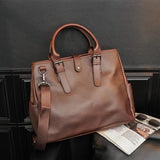 Retro Large-Capacity Briefcase Messenger Men's Bag